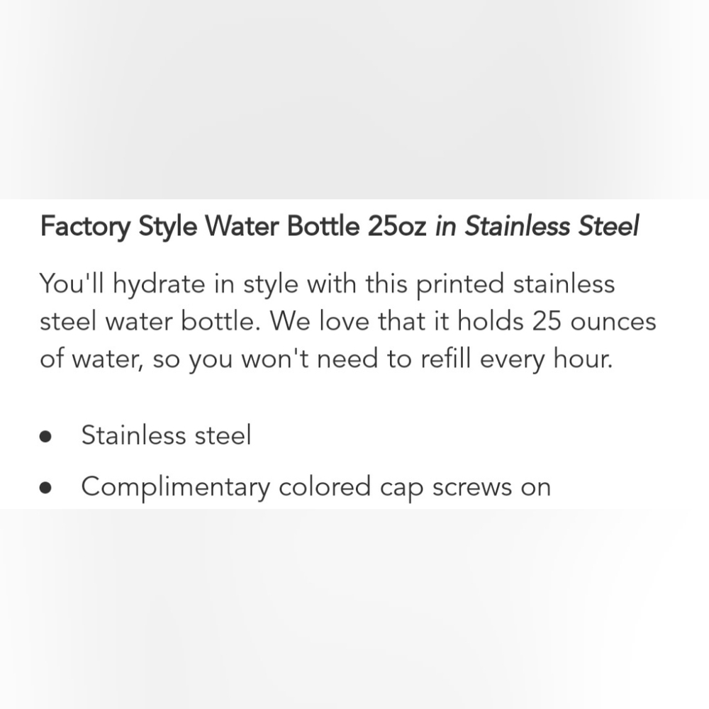NWT Vera Bradley Stainless Steel Water Bottle - Picture 2 of 3